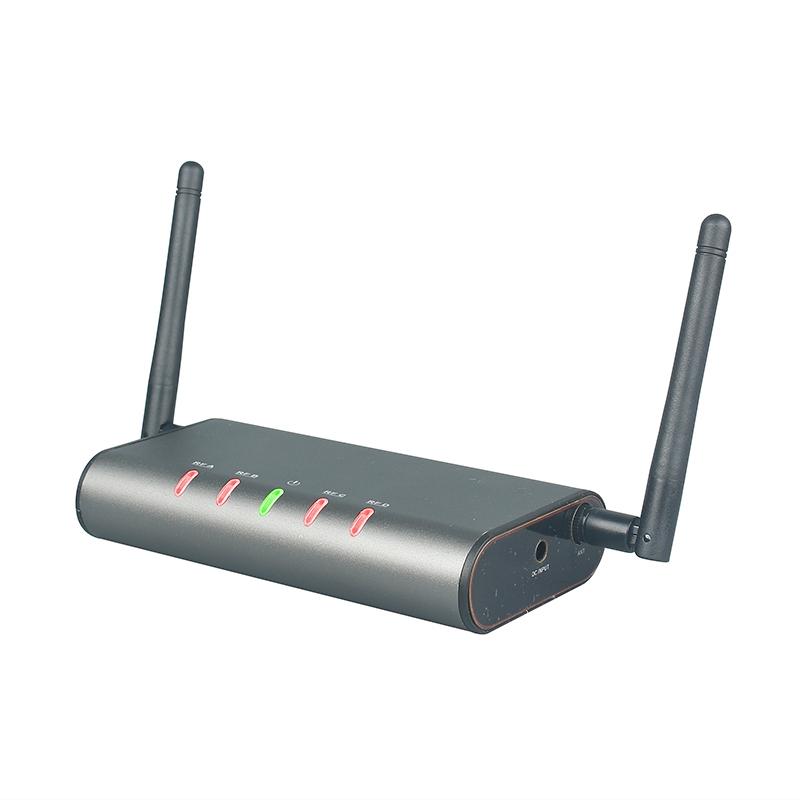 4- Wireless Microphone System Quad UHF Mic 4 Handheld Mics Long Distance Fixed Frequency Microphones