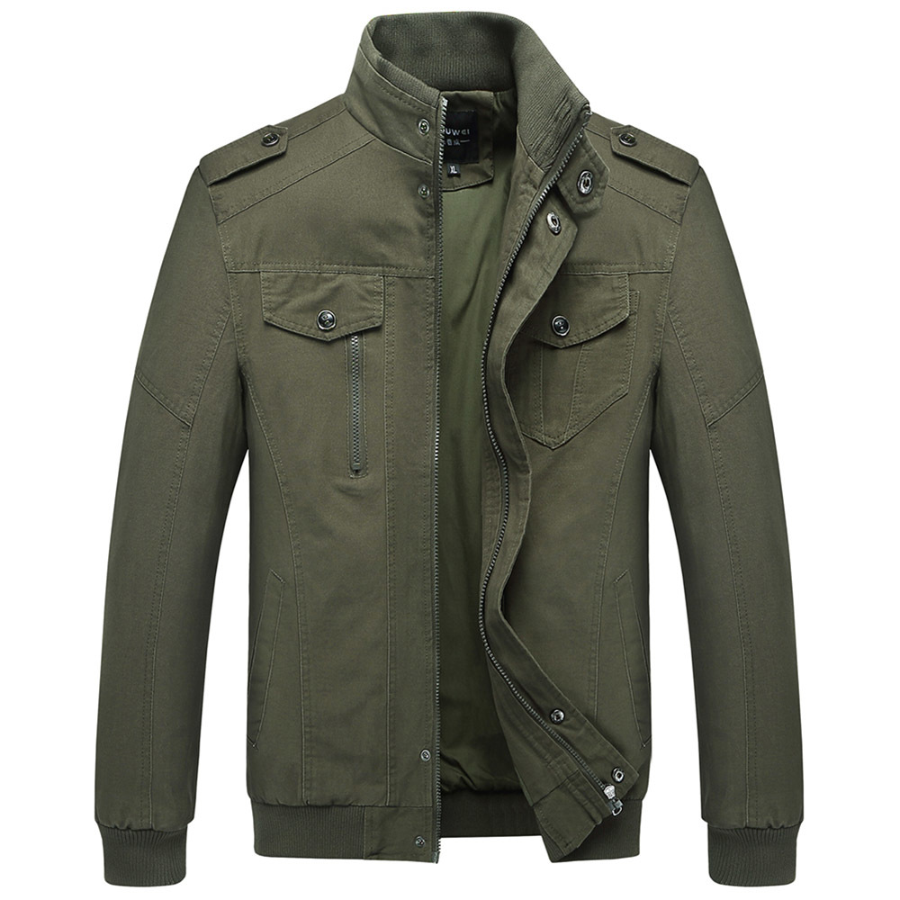 Casual Men's Jacket Spring Army Military Jacket Men Coats Winter Male Outerwear Autumn Overcoat Khaki M-6XL JK18011 210518
