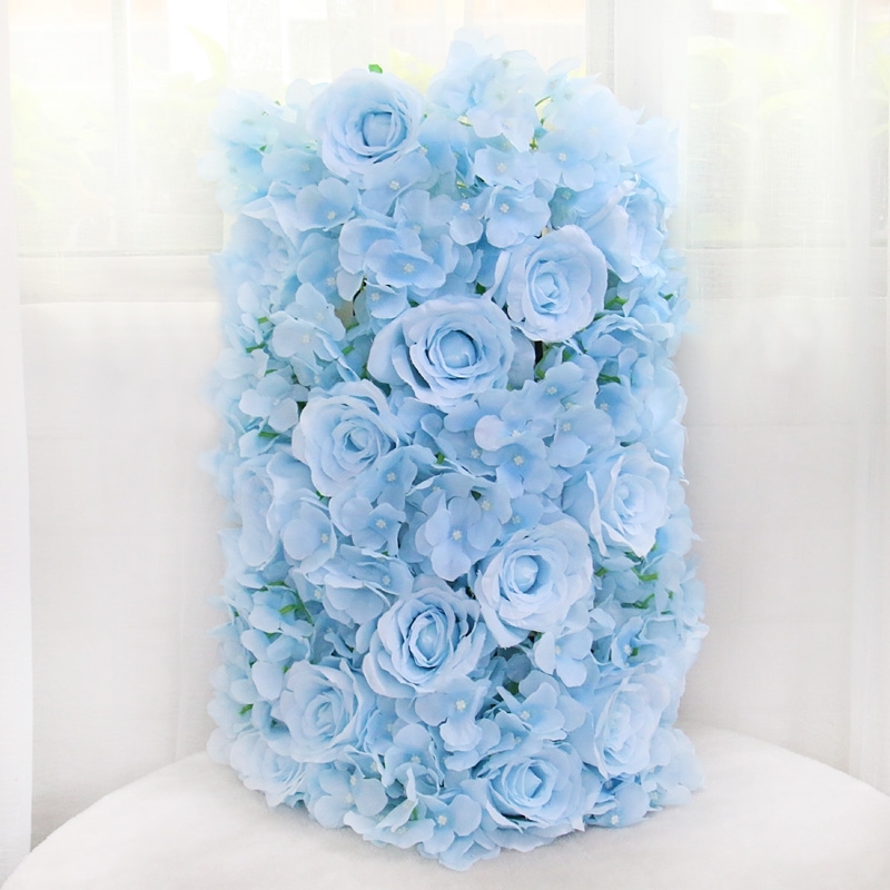 60/55CM White Artificial Flower Row With Plastic Green Mesh Base Wedding Props Decoration Window Event Party Table Centerpieces 210317