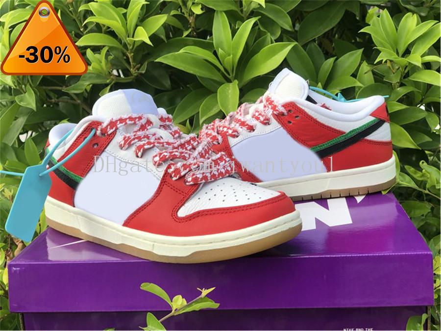 Authentic Frame Skate X Sb Habibi Low Shoes Men Women Chile Red White Lucky Green Black Outdoor Sneakers Sports With Original Box Us4 -13, Customize