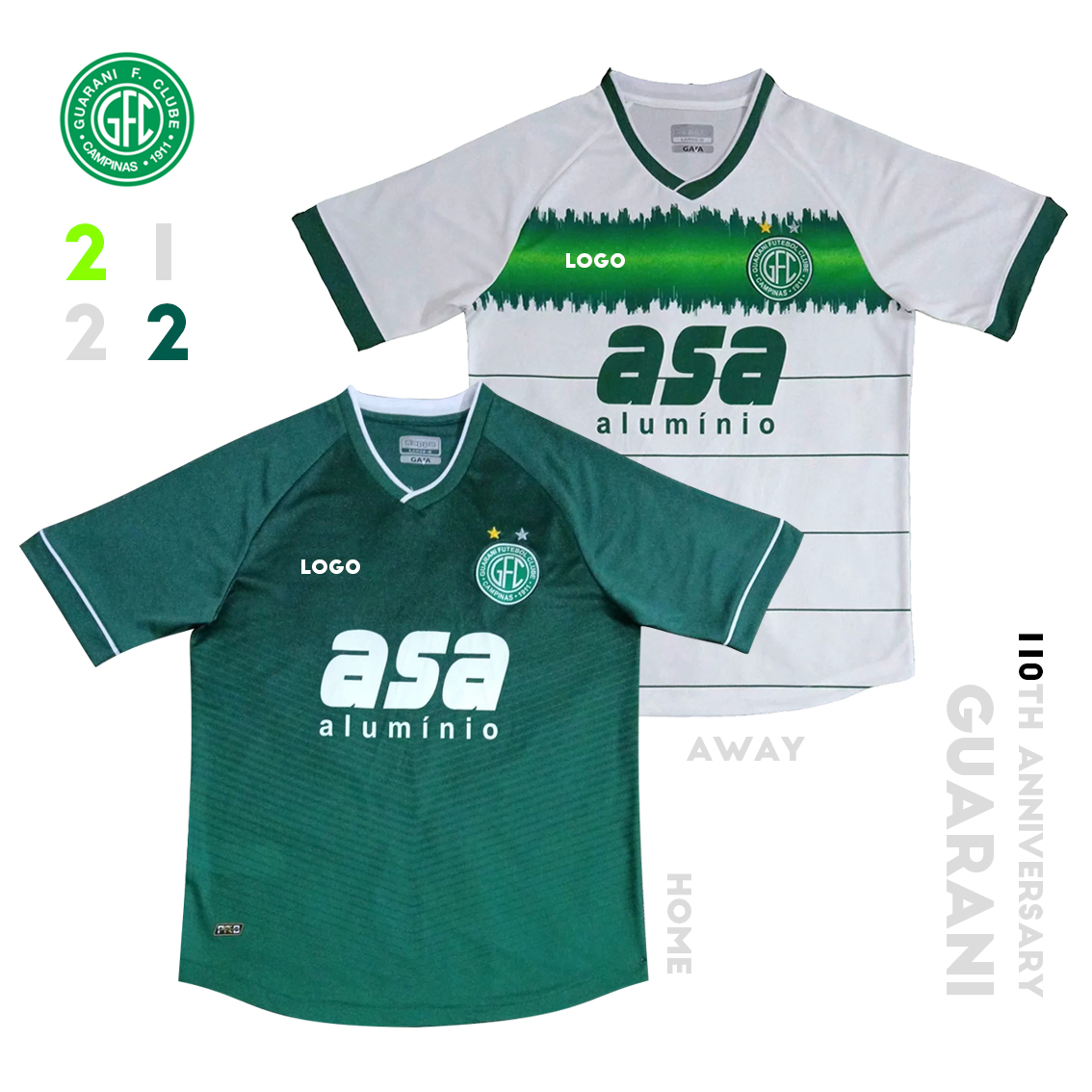 Guarani Soccer Jersey 2021-22 Season Home/Away 110th Anniversary Edition High-Quality Sweatshirts(Choose Flocking)
Guarani Soccer Jersey 2021-22 Season Home/Away 110th Anniversary Edition High-Quality Sweatshirts(Choose Flocking)