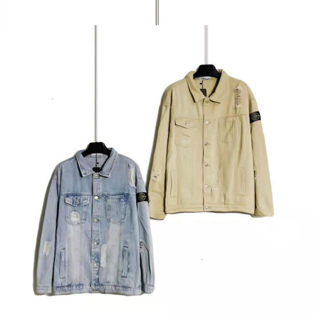 Fashion brand st is two color badge washed denim jacket in autumn 2021 su_news, Beige
Fashion brand st is two color badge washed denim jacket in autumn 2021 su_news, Beige