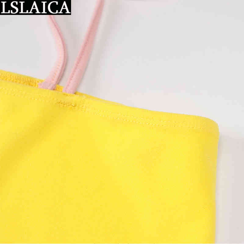 Summer Women's Clothing Crop Top&skirts Yellow Slim Sexy Skirts for Women Club Streetwear Night Sets 210520