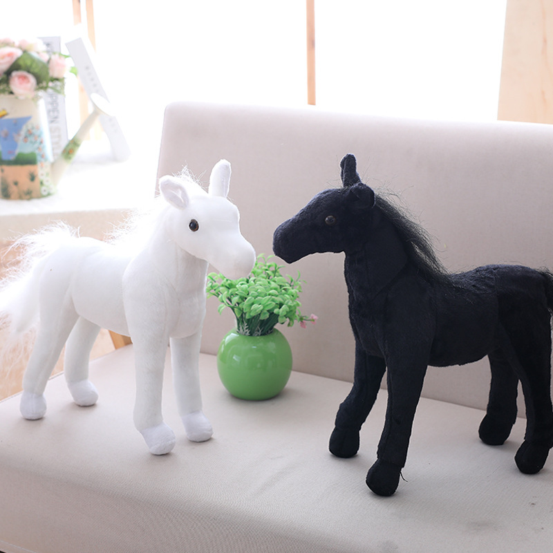 Simulated zebra white horse black horse cloth horse doll plush toy children's cloth doll doll boy gift
Simulated zebra white horse black horse cloth horse doll plush toy children's cloth doll doll boy gift
