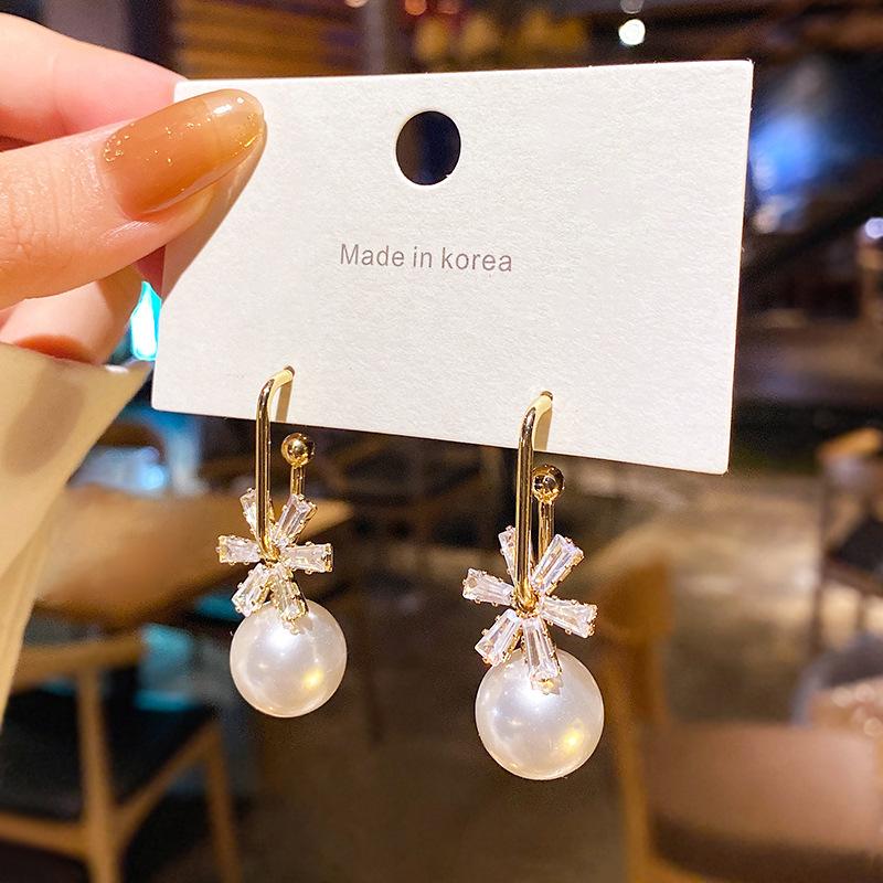 dangle & chandelier wholesale zircon flower earrings women's pearl stud sterling silvers pin drop gift, Silver
dangle & chandelier wholesale zircon flower earrings women's pearl stud sterling silvers pin drop gift, Silver