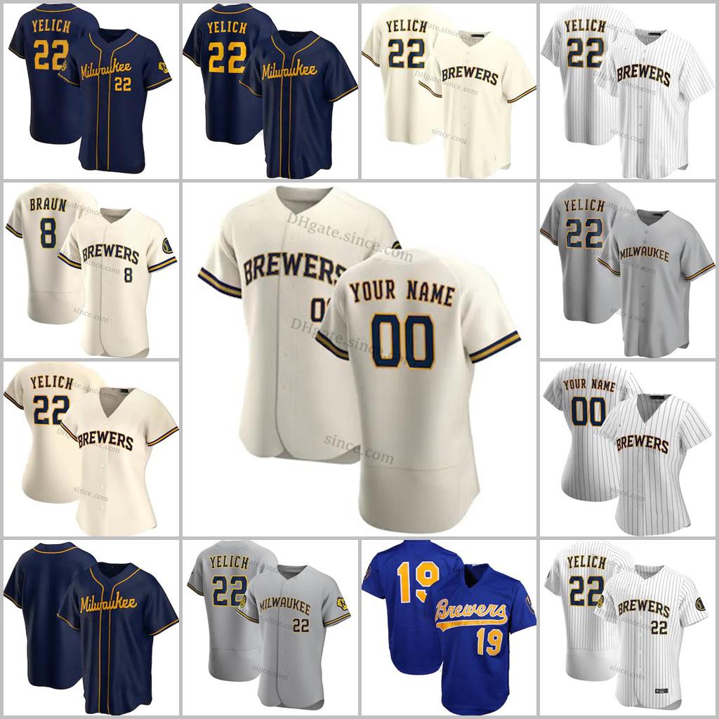 Womens 22 Christian Yelich Jersey Custom Ryan Braun Robin Yount Eric Thames Travis Shaw Lorenzo Cain Jonathan Lucroy Keston Hiura Baseball, Blue;black
Womens 22 Christian Yelich Jersey Custom Ryan Braun Robin Yount Eric Thames Travis Shaw Lorenzo Cain Jonathan Lucroy Keston Hiura Baseball, Blue;black