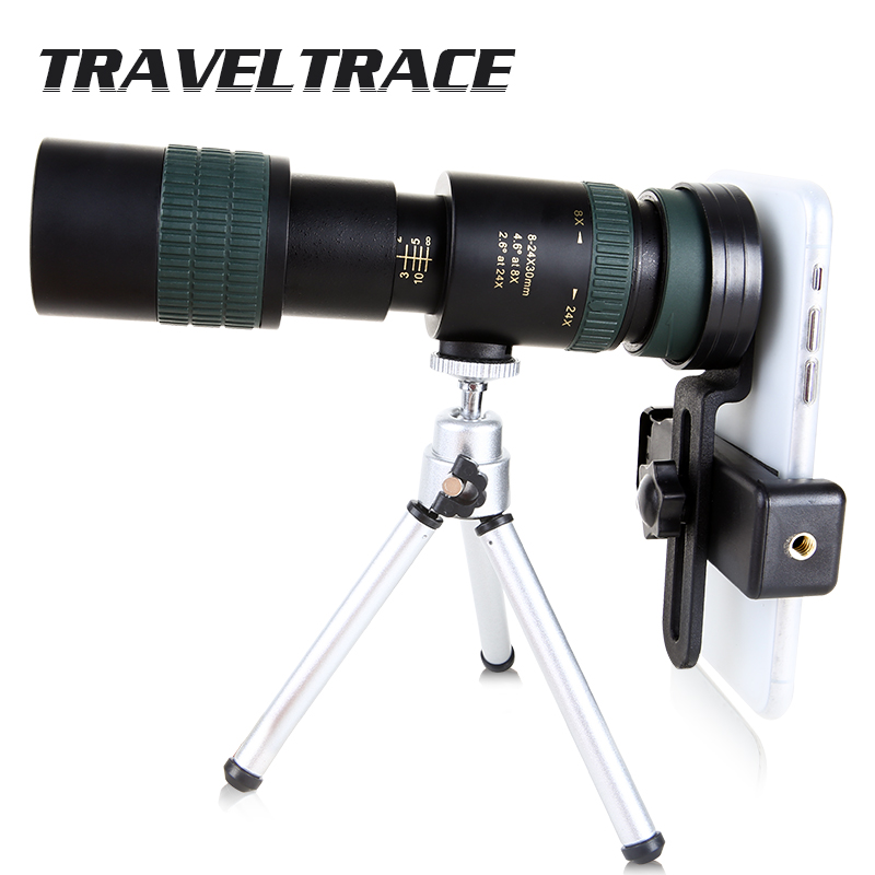 10-300x40 Zoom Monocular for Smartphone er Foldable Telephoto Lens Clear Binoculars Powerful Hunting Telescope HD Long Range