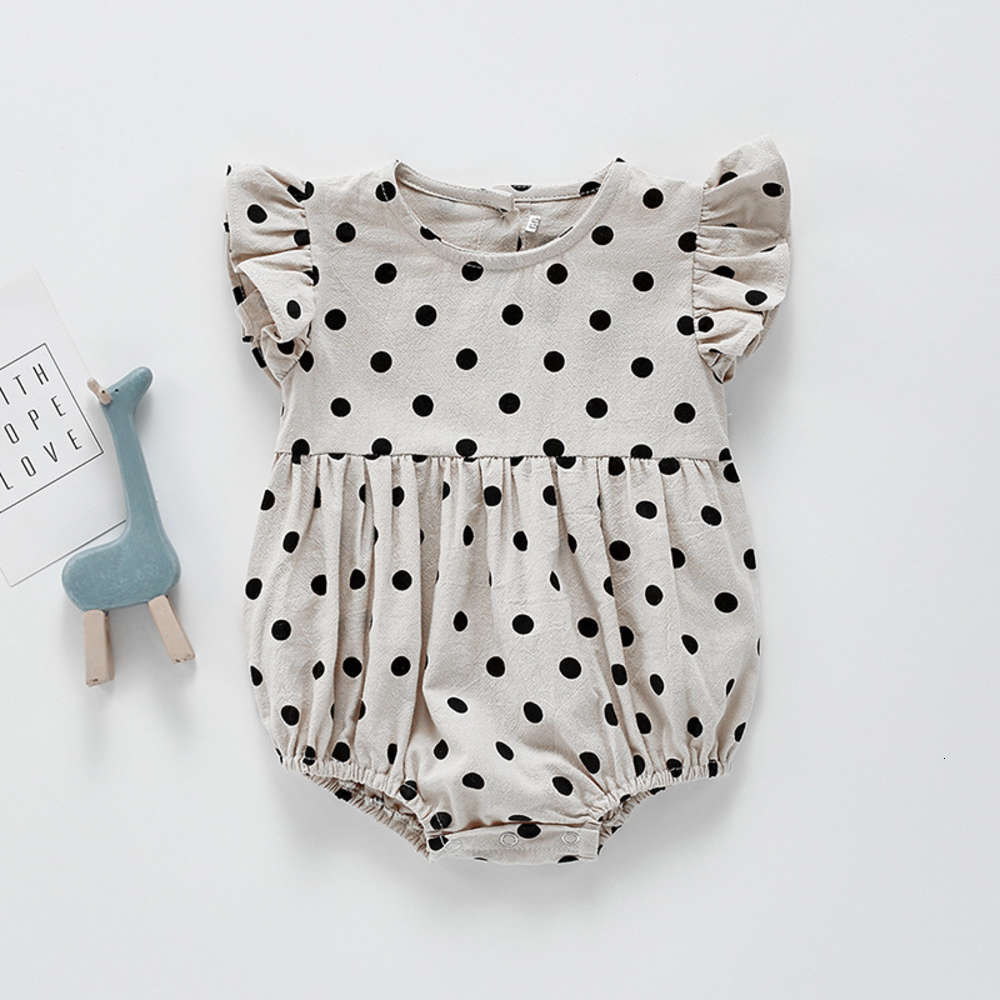 0-3-year-old infants and young children ha Yi summer Korean round dot climbing suit one-piece small for going, White
0-3-year-old infants and young children ha Yi summer Korean round dot climbing suit one-piece small for going, White