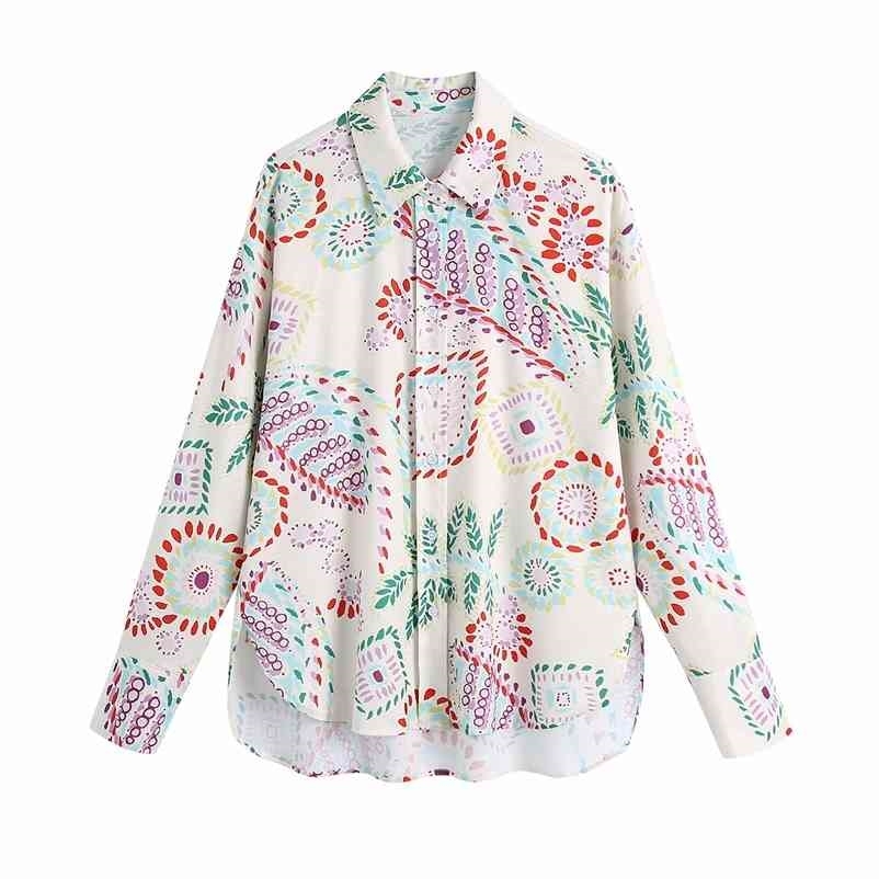 Spring Women Printed Shirt Long Sleeves Turn-Down Collar Chic Lady Fashion Casual Clothes 210517, Print
Spring Women Printed Shirt Long Sleeves Turn-Down Collar Chic Lady Fashion Casual Clothes 210517, Print