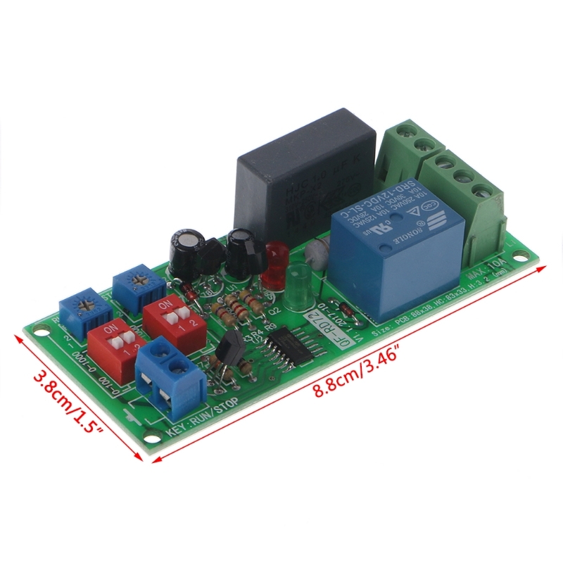 Cyclus Delay Timing Timer Relay Switch On/Off Module Ac 110V 120V 220V 230V