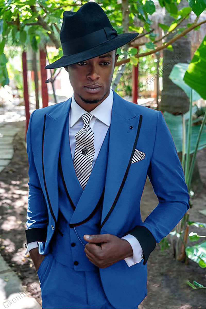 Three-Pieces Men Suits Business Casual Single Breasted Slim Fit Groom Party Coat Wedding Dress Men's Suit Tailored Work Wear