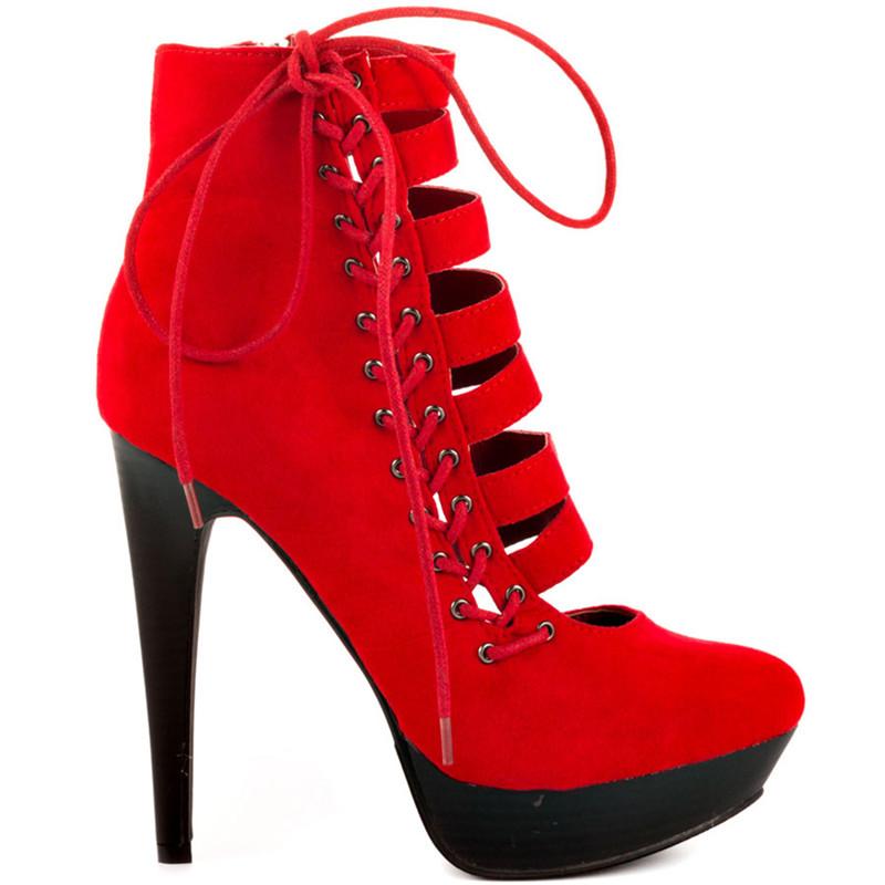 Boots This Beautiful Short Boot Looks Nice And Elegant, Red