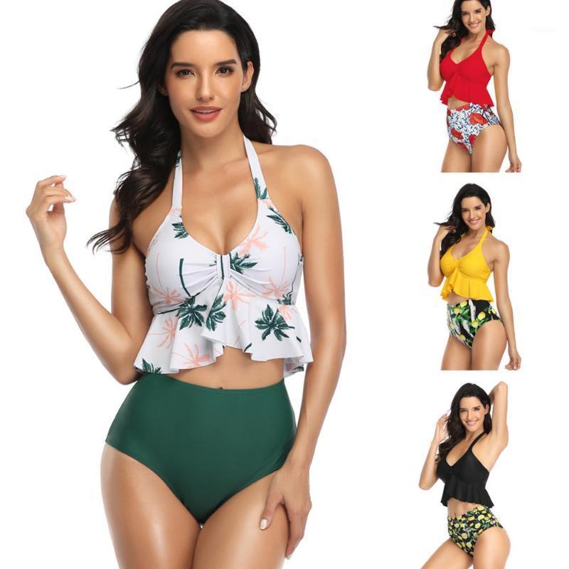 Latest European And American Ladies Two Piece Swimsuit Women High Waist Printing Female Biquinis Bikini Swimwear Women, White
Latest European And American Ladies Two Piece Swimsuit Women High Waist Printing Female Biquinis Bikini Swimwear Women, White