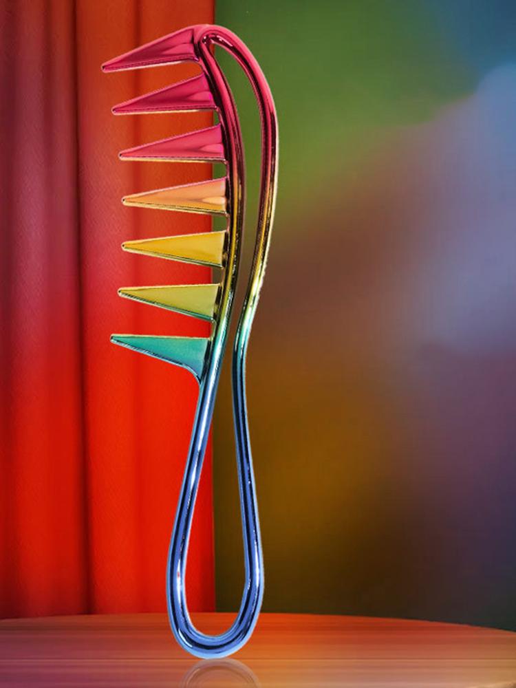 Hair Brushes Retro Oil Head Wide Tooth Comb Electroplating Barber Shop Colorful Smooth Texture Fluffy Styling
Hair Brushes Retro Oil Head Wide Tooth Comb Electroplating Barber Shop Colorful Smooth Texture Fluffy Styling