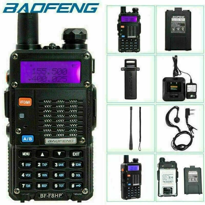 Walkie Talkie BaoFeng BF-F8HP (UV-5R 3rd Gen) 8-WaDual Band Two-Way Radio (136-174MHz VHF & 400-520MHz UHF) Includes Full Kit With Battery от DHgate WW