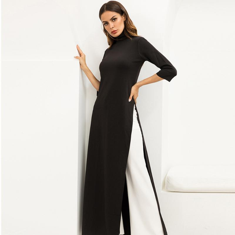 Casual Dresses Muslim Abayas 2/3 Sleeves Long Dress Sllit Black India Vietnam Full Length Caftan Fashion 2007
Casual Dresses Muslim Abayas 2/3 Sleeves Long Dress Sllit Black India Vietnam Full Length Caftan Fashion 2007