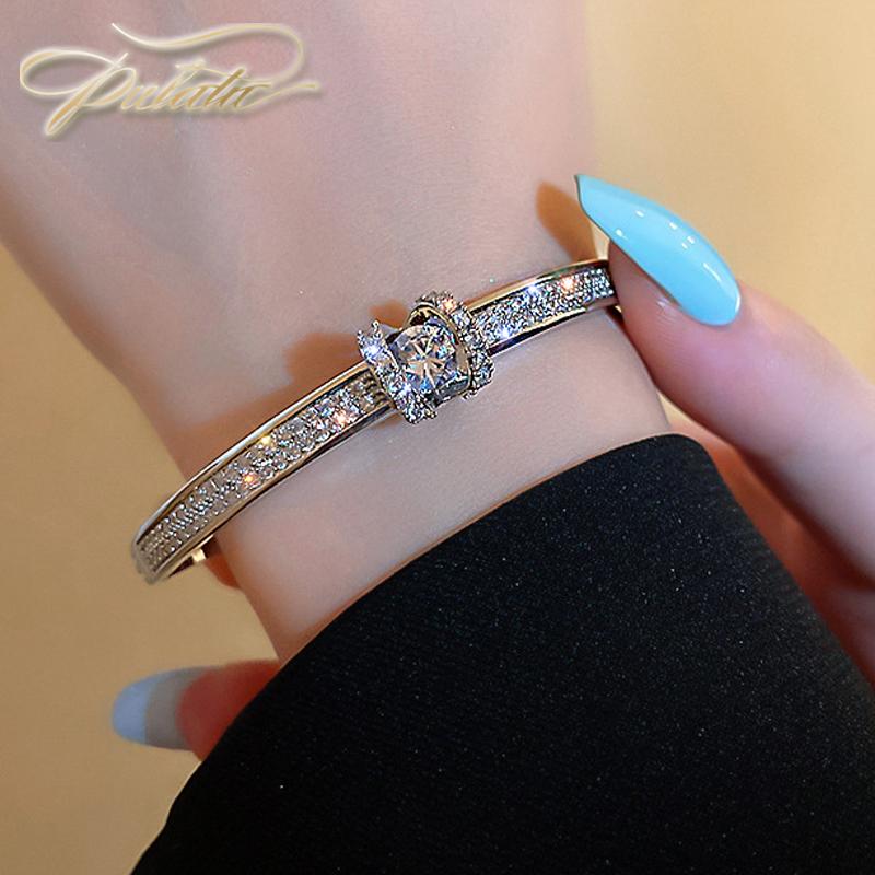 Bangle PULATU Bangles Fashion Jewelry For Women Designer Luxury Bracelet Simple Personality Pulseras Mujer, Black
Bangle PULATU Bangles Fashion Jewelry For Women Designer Luxury Bracelet Simple Personality Pulseras Mujer, Black