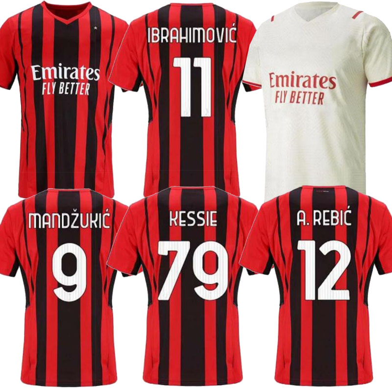 Thailand 21 22 Fans Version milan Soccer IBRAHIMOVIC jerseys 2021 2022 TONALI Mandzukic Kessie brahim BENNACER THEO REBIC LEAO Men football Kits, Black;yellow
Thailand 21 22 Fans Version milan Soccer IBRAHIMOVIC jerseys 2021 2022 TONALI Mandzukic Kessie brahim BENNACER THEO REBIC LEAO Men football Kits, Black;yellow