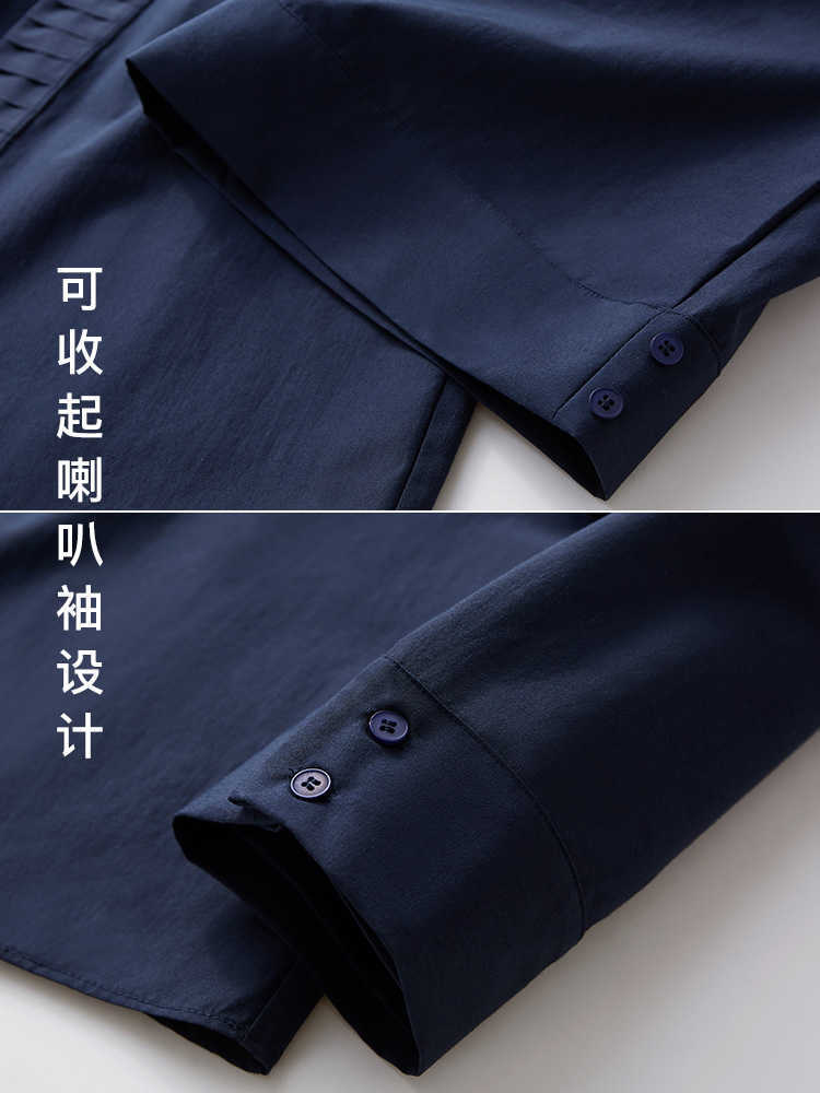 Minimalism Spring Autumn Women's Shirt Causal Solid Lapel Loose Women Blouse Fashion OLstyle Tops 12070321 210527