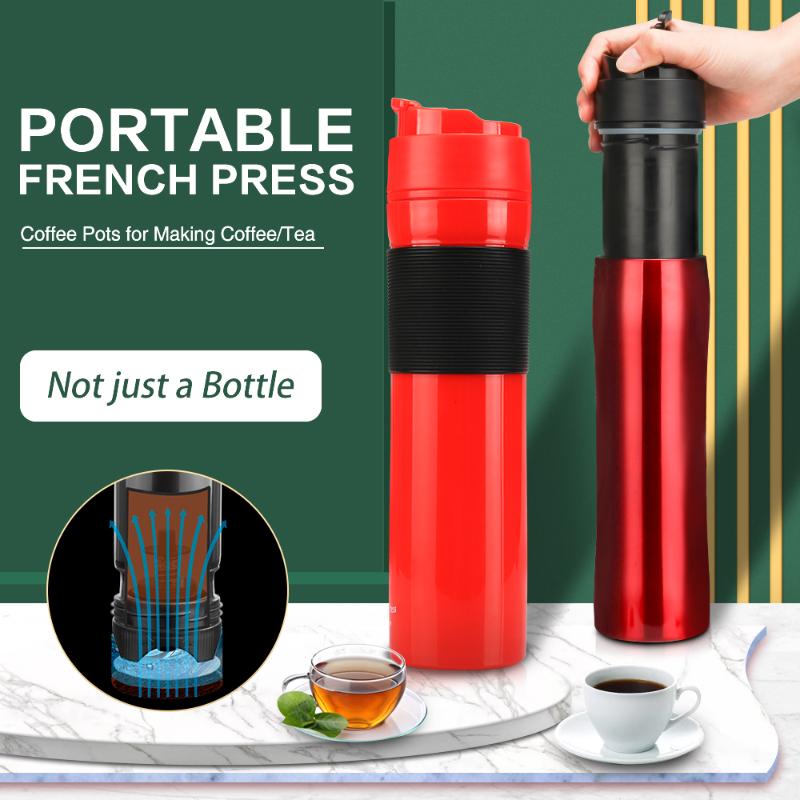 Coffee Pots Original Portable French Press Maker Vacuum Insulated Travel Mug Premium For Outdoor Sport
Coffee Pots Original Portable French Press Maker Vacuum Insulated Travel Mug Premium For Outdoor Sport
