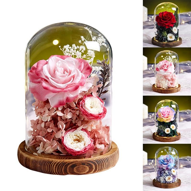 Decorative Flowers & Wreaths Eternal Rose With Love Glass Artificial Gift For Year Valentine Christmas Home Decoration
Decorative Flowers & Wreaths Eternal Rose With Love Glass Artificial Gift For Year Valentine Christmas Home Decoration