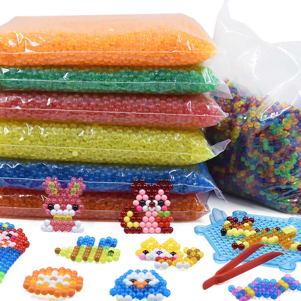 24 Colors Mix 6000Pcs 5mm Water Spray Magic Beads DIY 3D Puzzles Educational Gift Learn Kids Toys