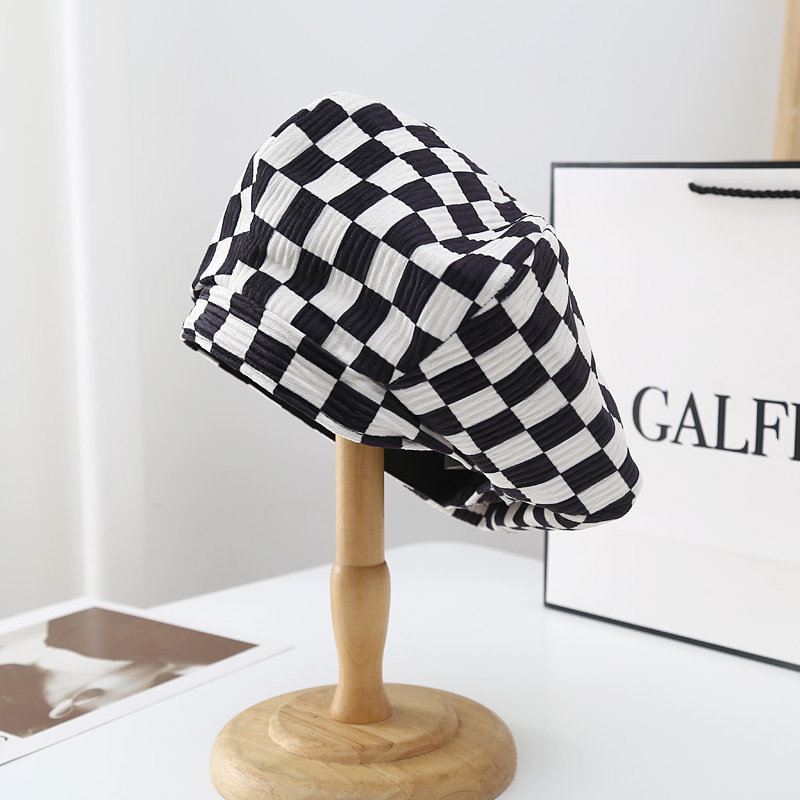 Japanese Minority Chessboard Plaid Beret Womens Summer Trendy Korean Vintage Clouds Hat Big Head Circumference Slimming Painter Cap, M(56-58cm)
Japanese Minority Chessboard Plaid Beret Womens Summer Trendy Korean Vintage Clouds Hat Big Head Circumference Slimming Painter Cap, M(56-58cm)