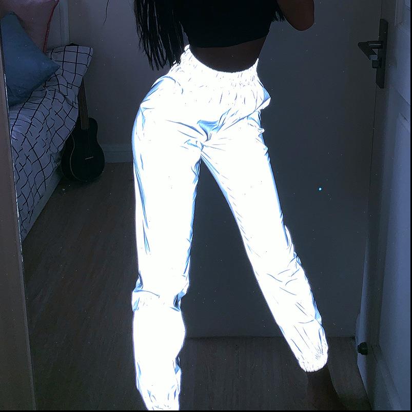 women pants flash reflective casual joggers night running pant streetwear sweatpants trousers drop, Black;white
women pants flash reflective casual joggers night running pant streetwear sweatpants trousers drop, Black;white