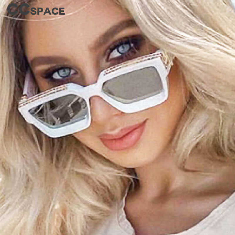 CCspace 46167 S&L Size Square Luxury COOL Sunglasses Men Women Fashion UV400 GlassesLargeFrame 210529, White;black
CCspace 46167 S&L Size Square Luxury COOL Sunglasses Men Women Fashion UV400 GlassesLargeFrame 210529, White;black