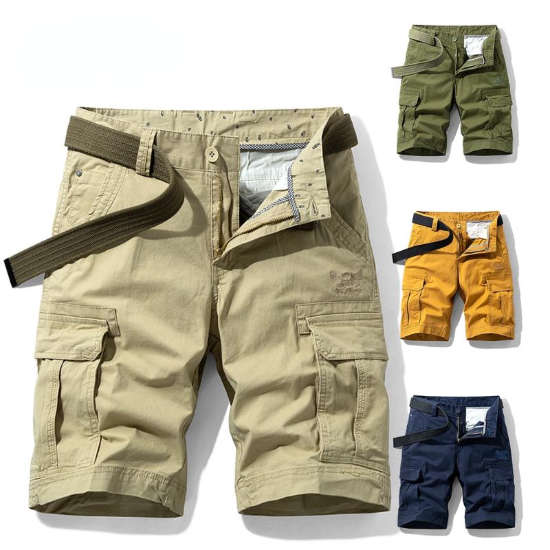 Men's Shorts 2021 Spring Men Cotton Cargo Clothing Summer Casual Breeches Bermuda Fashion Beach Pants Los Cortos Short, Green1
Men's Shorts 2021 Spring Men Cotton Cargo Clothing Summer Casual Breeches Bermuda Fashion Beach Pants Los Cortos Short, Green1