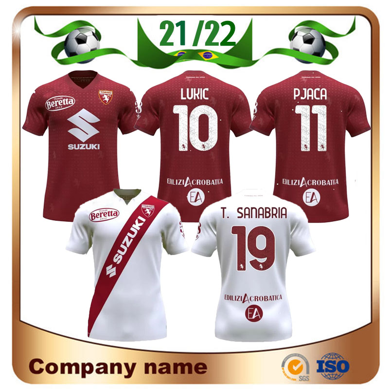 2021 Torino Soccer Jerseys 21/22 Home #9 BELOTTI #10 LUKIC Shirt Away #11 PJACA #14 BREKALO #19 T. SANABRIA football Uniform, Home patch
2021 Torino Soccer Jerseys 21/22 Home #9 BELOTTI #10 LUKIC Shirt Away #11 PJACA #14 BREKALO #19 T. SANABRIA football Uniform, Home patch