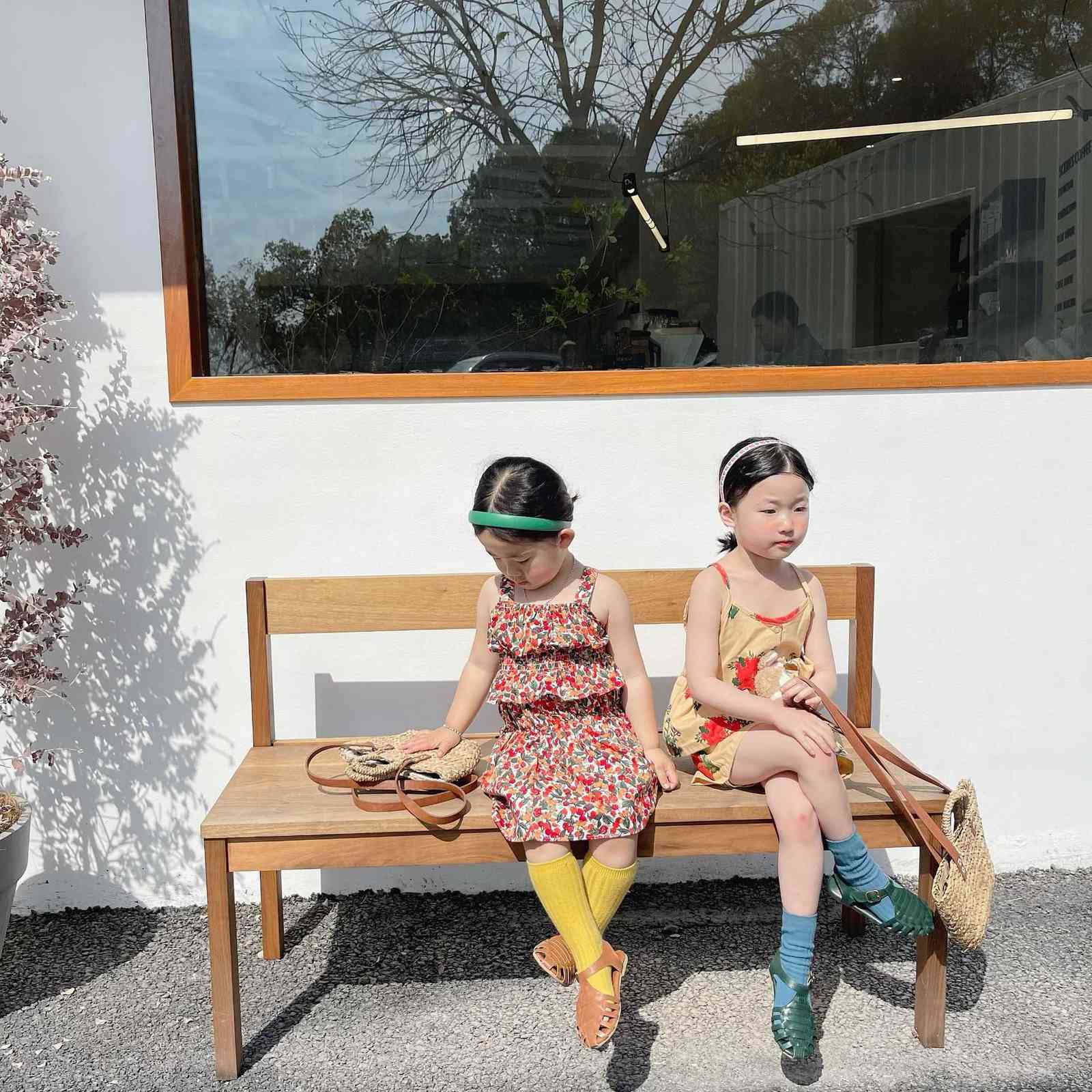 Lovely Girls Summer Print Outfit Cotton 2 Pcs Clothes Set for Kids Boutique Clothing Wholesale Chill Sets 2 Piece 210529