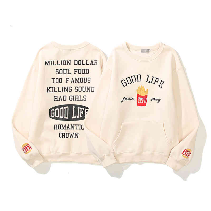 Autumn tide brand mens fries hoodies Good life men women Couple sweater coats streetwear BTS Sweatshirts Designer Plus velvet Letter printin, Black
Autumn tide brand mens fries hoodies Good life men women Couple sweater coats streetwear BTS Sweatshirts Designer Plus velvet Letter printin, Black