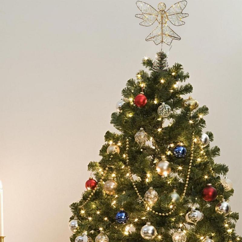 Christmas Decorations Shimmery Tree Topper For Decoration Top Angel Ornament With LED Light
Christmas Decorations Shimmery Tree Topper For Decoration Top Angel Ornament With LED Light