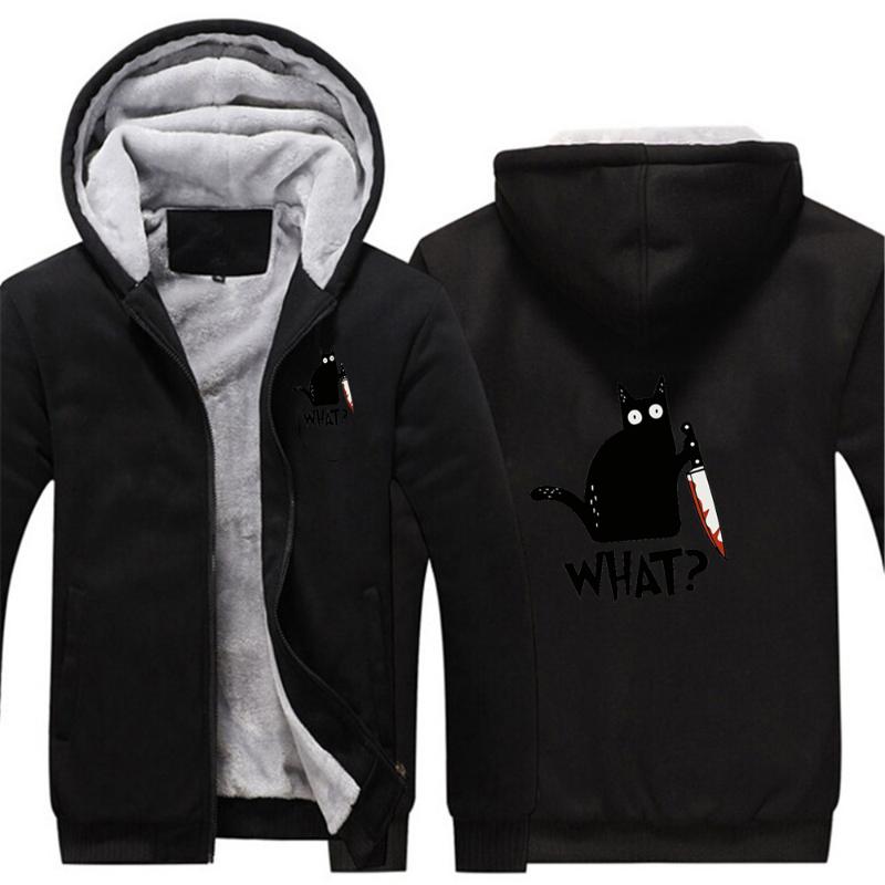 Men's Hoodies & Sweatshirts 2021 Cartoon Black Cat What Mens Padded Sweater Jacket Slim Coat Collar Patchwork Handsome Print Winter Comfrtab
Men's Hoodies & Sweatshirts 2021 Cartoon Black Cat What Mens Padded Sweater Jacket Slim Coat Collar Patchwork Handsome Print Winter Comfrtab