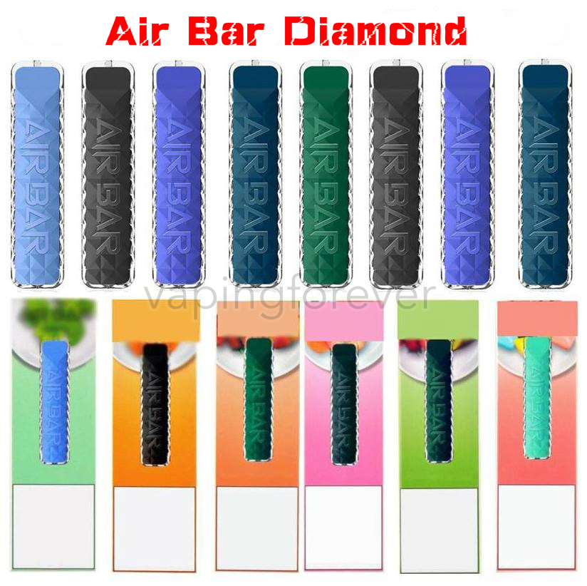 AIR BAR DIAMOND Disposable Vape E Cigarette Pen Device Built-in 380mah Battery Pods 500 Puffs 1.8ml Pre-filled Vapor Starter Kit
AIR BAR DIAMOND Disposable Vape E Cigarette Pen Device Built-in 380mah Battery Pods 500 Puffs 1.8ml Pre-filled Vapor Starter Kit