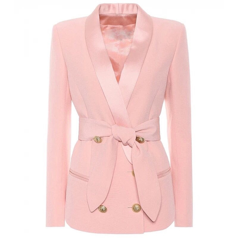EXCELLENT QUALITY Stylish Career Blazer For Women Shawl Collar Lion Buttons Lacing Belt Jacket 211019, White
EXCELLENT QUALITY Stylish Career Blazer For Women Shawl Collar Lion Buttons Lacing Belt Jacket 211019, White