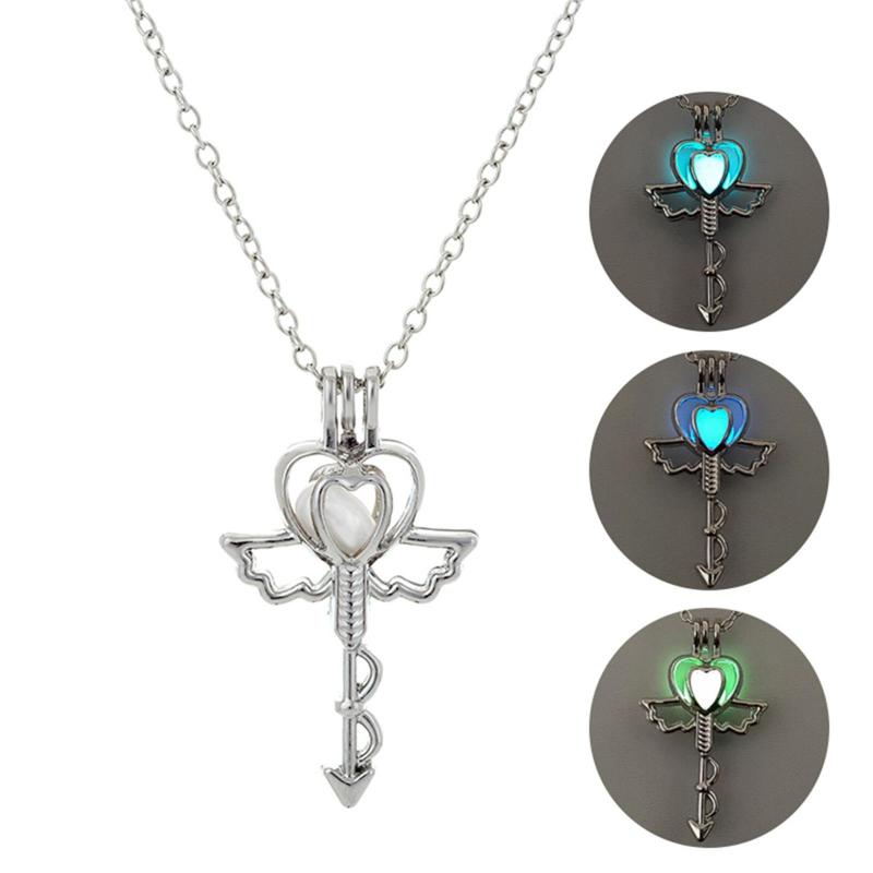 Chains Luminous Glowing Pendant Necklace Multicolor Hollow Fashion Sliver Key Shape Halloween Gift, Silver
Chains Luminous Glowing Pendant Necklace Multicolor Hollow Fashion Sliver Key Shape Halloween Gift, Silver