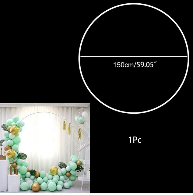 Party Decoration 150cm Round Balloon Arch Holder Bow Of Circle Wreath Stand Wedding Birthday Decor Baby Shower Background