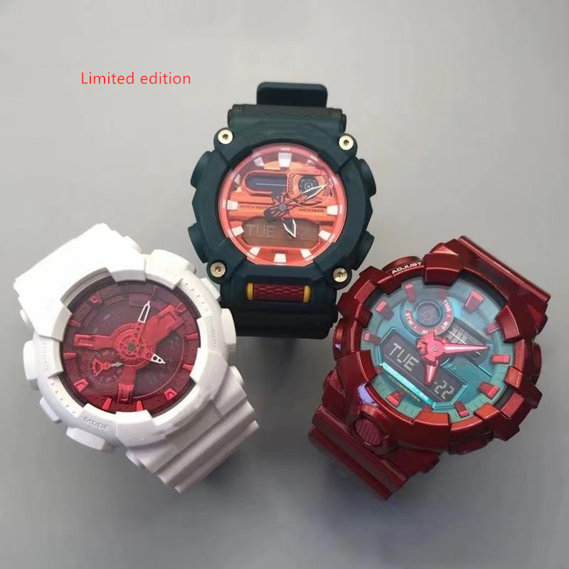 110 700 900 sports men's digital watch with LED dual display automatic hand-raising light limited edition, Slivery;brown
110 700 900 sports men's digital watch with LED dual display automatic hand-raising light limited edition, Slivery;brown