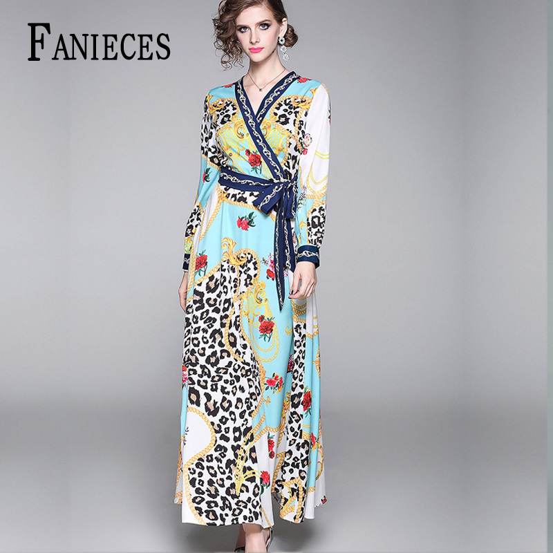 Women maxi dress long sleeve femme robe elegant party vestidos christmas dresses deep V sexy runway print plus size 210520, Green
Women maxi dress long sleeve femme robe elegant party vestidos christmas dresses deep V sexy runway print plus size 210520, Green