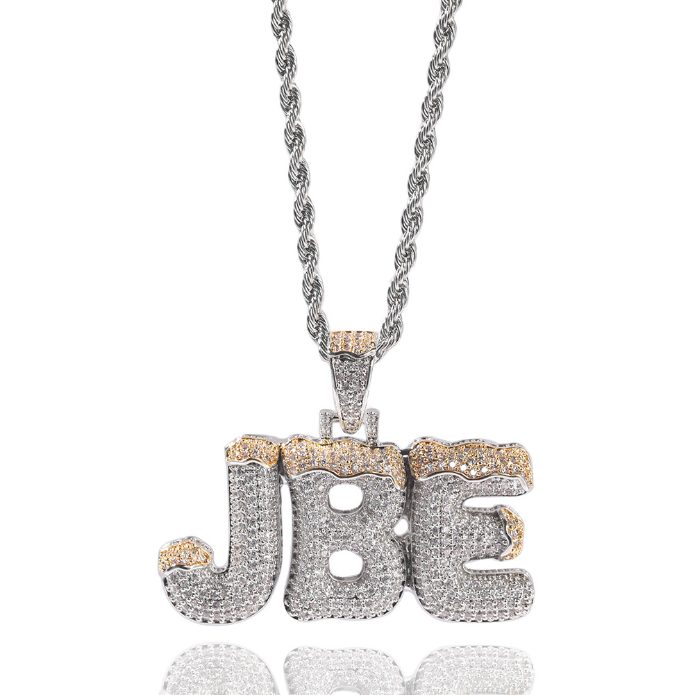 A-Z Custom Name Letters Necklaces Mens Fashion Hip Hop Jewelry Christmas Iced Out Gold Initial Letter Pendant Necklace
A-Z Custom Name Letters Necklaces Mens Fashion Hip Hop Jewelry Christmas Iced Out Gold Initial Letter Pendant Necklace