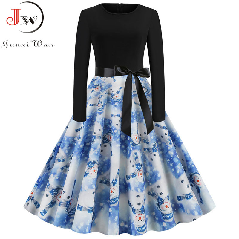2021plus size elegant printed christmas dress pink women vintage winter casual midi o neck party dresses long sleeve robe vestidos, Black;gray
2021plus size elegant printed christmas dress pink women vintage winter casual midi o neck party dresses long sleeve robe vestidos, Black;gray