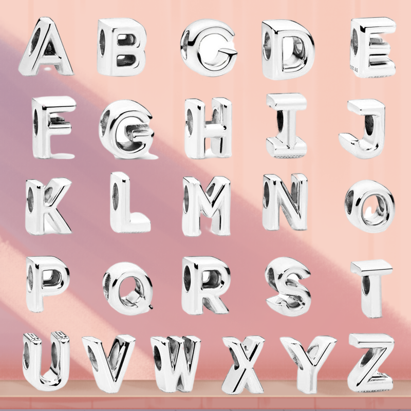 Fit Pandora Bracelets Charms 925 Silver Letter A-Z Alphabet Charm Charm Beads For Women Jewelry Making Berloque
Fit Pandora Bracelets Charms 925 Silver Letter A-Z Alphabet Charm Charm Beads For Women Jewelry Making Berloque