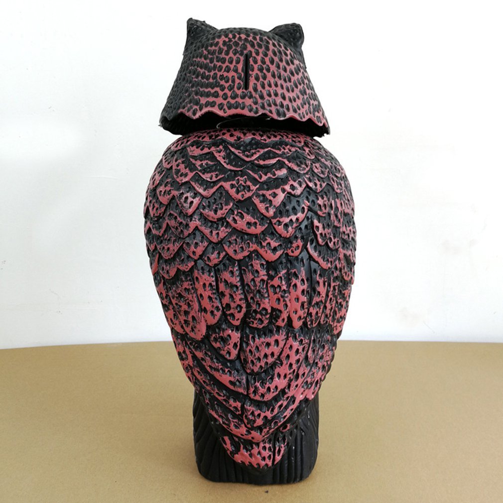 Outdoor Solar lamp Uil Solar energy Light, Stone Uil For Bird Untamed Fight Scarecrow Garden Interior Decoration