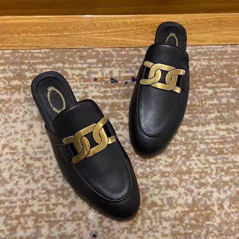 Designer spring and autumn concise slippers leather new fashion flat women's shoes wear-resistant female lazy loafers casual comfortable sli, Black
Designer spring and autumn concise slippers leather new fashion flat women's shoes wear-resistant female lazy loafers casual comfortable sli, Black