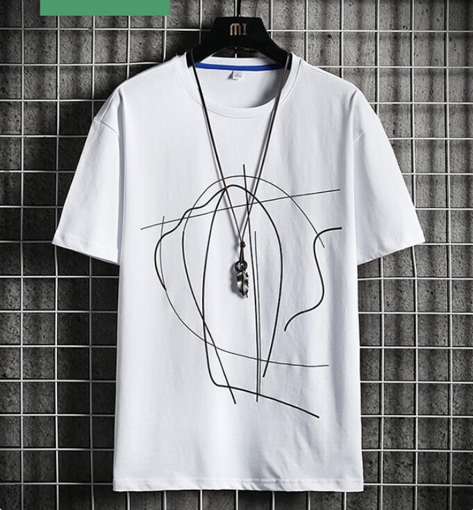 Fashion Spring Man Tees & Polos Loose summer Cartoons printing Large size T-shirt cotton Men's Short sleeve 8125, White
Fashion Spring Man Tees & Polos Loose summer Cartoons printing Large size T-shirt cotton Men's Short sleeve 8125, White