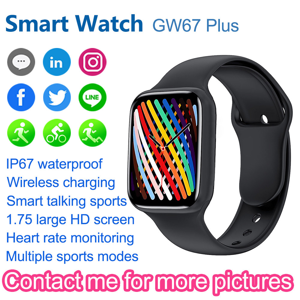 Smart Watches Waterproof Sport Fitness Tracker GW67 Plus SmartWatch Bluetooth Call 45MM Blood Pressure Password Music Player Watch For Android ios
Smart Watches Waterproof Sport Fitness Tracker GW67 Plus SmartWatch Bluetooth Call 45MM Blood Pressure Password Music Player Watch For Android ios
