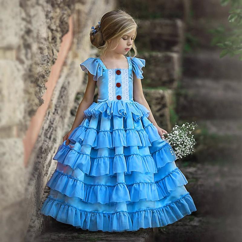 Girl's Dresses EACHIN Girls Summer Sweet Blue Ball Gown Kid Girl Party Dress Cake Ruffled Short Sleeve Tutu Layered, Red;yellow 
Girl's Dresses EACHIN Girls Summer Sweet Blue Ball Gown Kid Girl Party Dress Cake Ruffled Short Sleeve Tutu Layered, Red;yellow