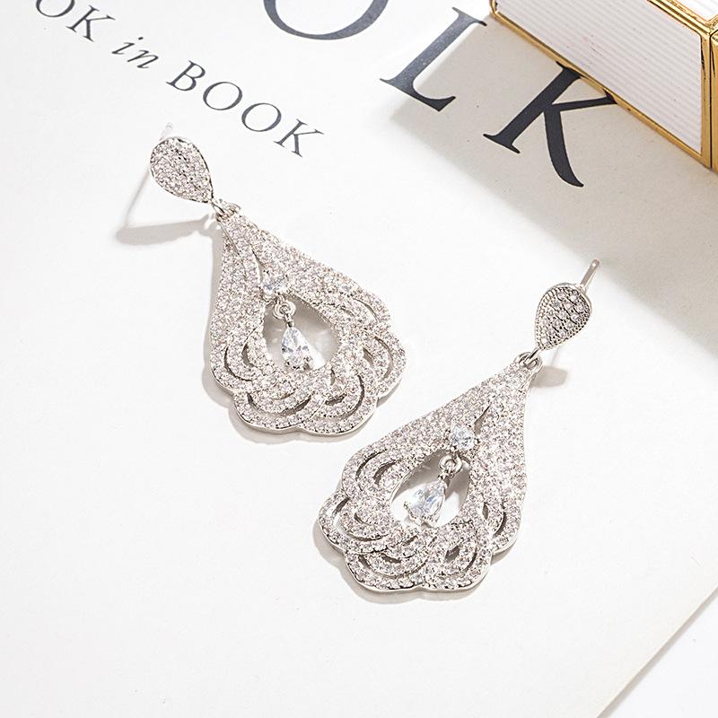 Dangle & Chandelier Elegant Temperament Drop Earrings Fashion Ladies 2021 Zircon Gorgeous Four Seasons Wild, Silver
Dangle & Chandelier Elegant Temperament Drop Earrings Fashion Ladies 2021 Zircon Gorgeous Four Seasons Wild, Silver